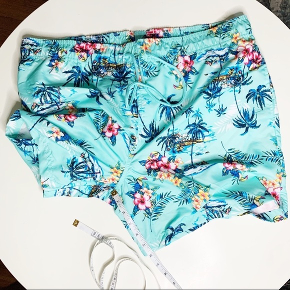 Jake Austin 6” Tropical Swim Trunks Men’s Size XL Mesh Lined - Picture 2 of 7